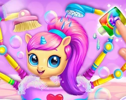 Unicorn Coloring Book Glitter - Games House2